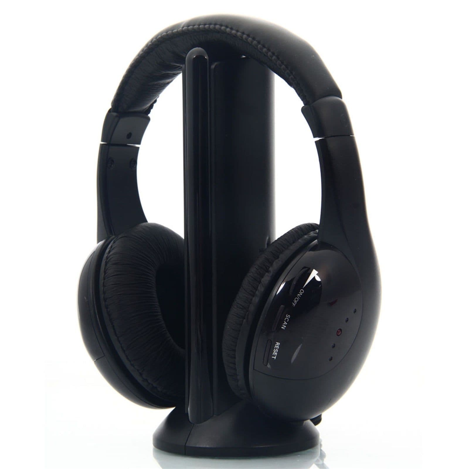 image-5 in 1 Wireless Headphones for MP3 PC TV
