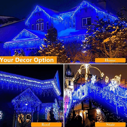 image-Wedding Party LED Fairy Christmas Curtain Icicle Lights
