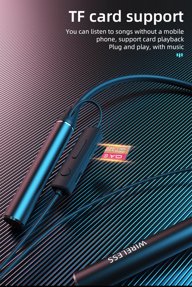 image-100Hours Palying Magnetic Sports Wireless Bluetooth Earphones