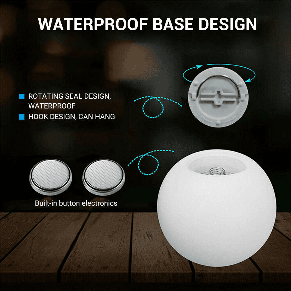 image-Floating Pool Lights RGB Color Changing LED Ball Lights