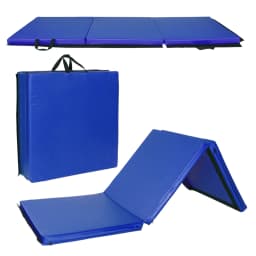image-55"x24"x1.2" Tri-fold Gymnastics Yoga Mat with Hand Buckle