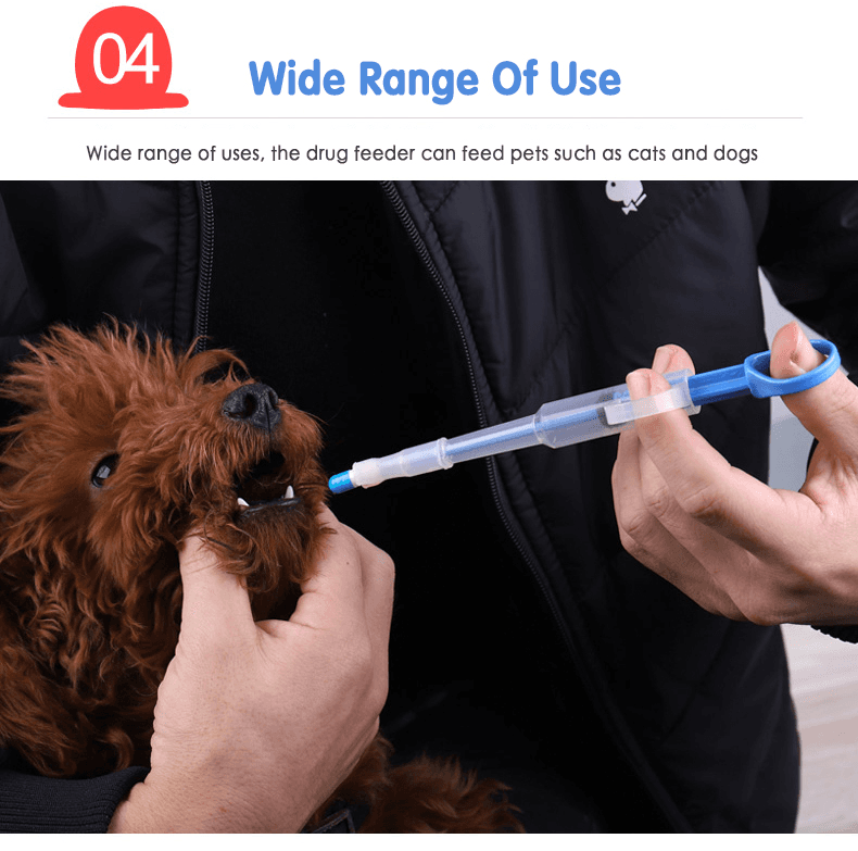image-Medicine Syringe Tablet Pill Gun Piller Pet Dispenser Medicine