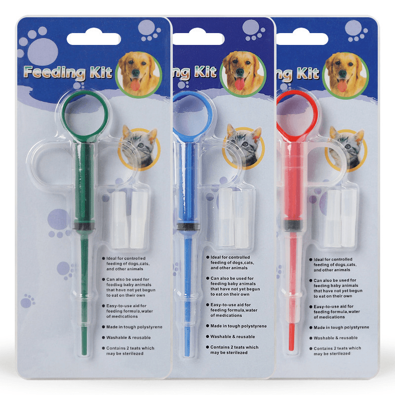 image-Medicine Syringe Tablet Pill Gun Piller Pet Dispenser Medicine