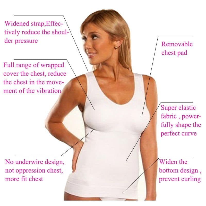 image-Women's Tummy Control Shape Wear Tank Tops XXL