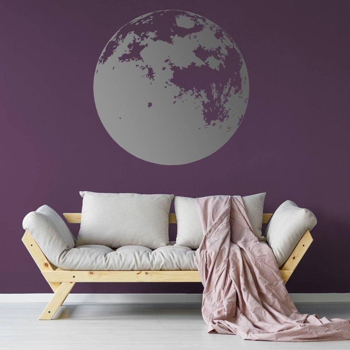image-Moon Phase Wall Decor Decal: Mesmerizing Celestial Wonder Art Piece