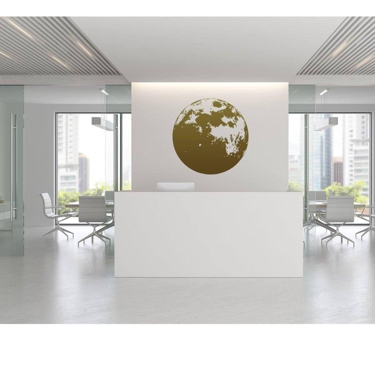 image-Moon Phase Wall Decor Decal: Mesmerizing Celestial Wonder Art Piece