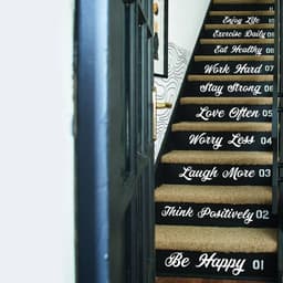 image-Vinyl Stairway Expressions Decals - Elegant Wall Art Stickers