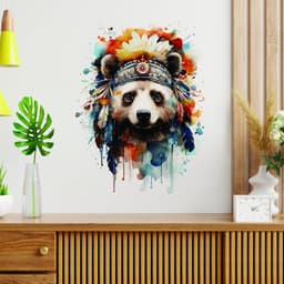 image-Safari Adventure Wall Art, Kids Room Watercolor Animal Wall Sticker Decal