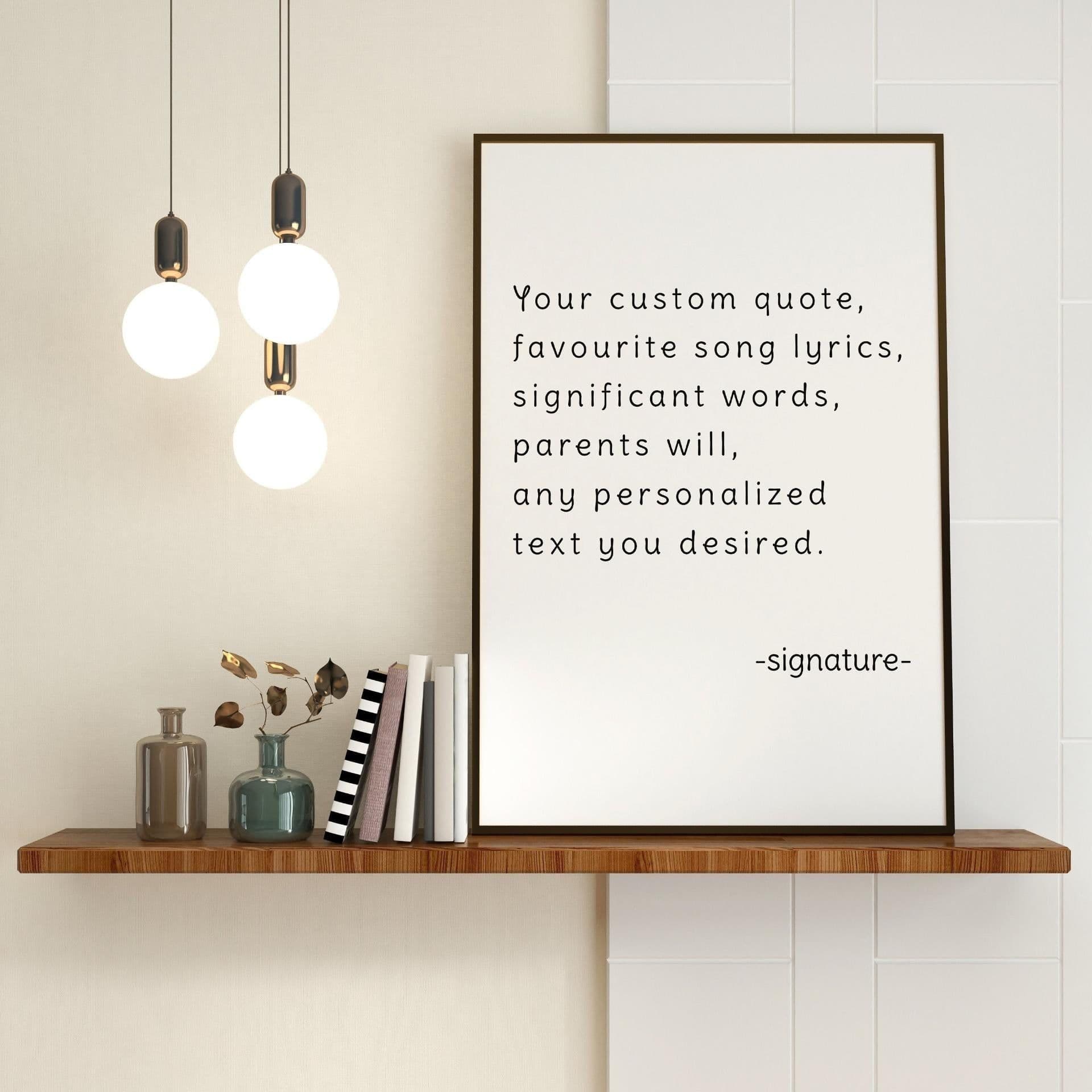 image-Customized Motivational Art Print - Personalized Inspiration Wall Decor Poster