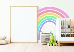 image-Boho Aesthetic Rainbow Wall Sticker - Kid's Room Decoration Decal - Wall Art Accessory