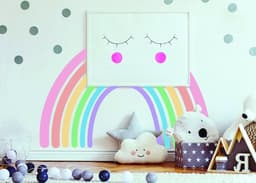 image-Boho Aesthetic Rainbow Wall Sticker - Kid's Room Decoration Decal - Wall Art Accessory