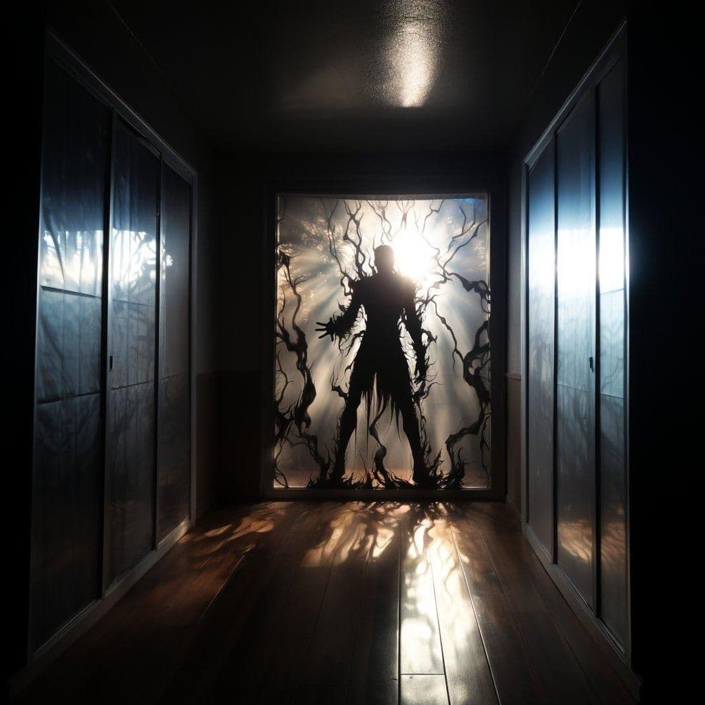 image-Gothic Enigma Window Decal: Accentuate with Mystique and Elegance Style
