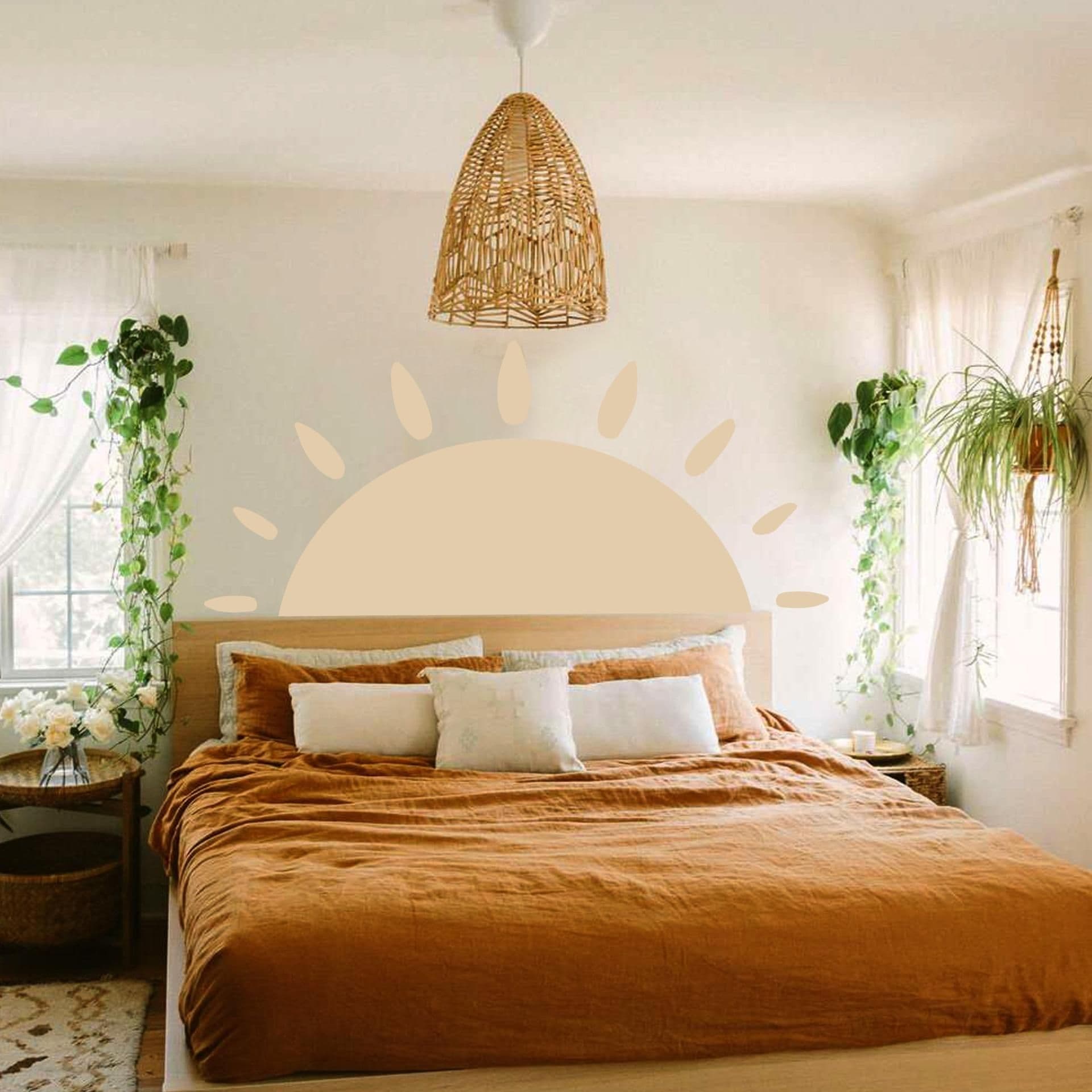 image-Sunshine Delight Vinyl Wall Sticker, Peel and Stick Wall Art Decal for Interior Design
