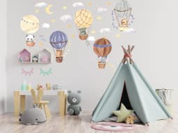 image-Adventure Sky Wall Stickers, Whimsical Atmosphere Decals for Walls