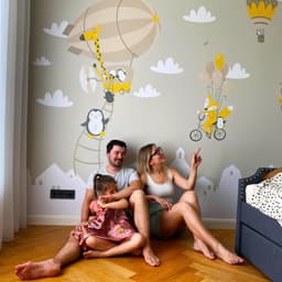 image-Adorable Animal Wall Stickers, Fauna Art Decals, Charming Creature Wall Appliques