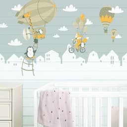 image-Adorable Animal Wall Stickers, Fauna Art Decals, Charming Creature Wall Appliques