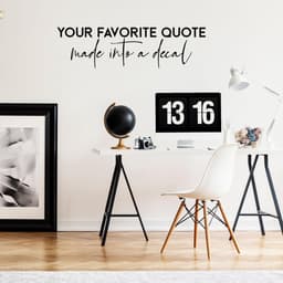 image-Personalized Motivational Wall Sticker in Vinyl Material