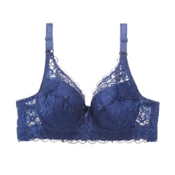image-Women's Lace Bra - Underwired Push-Up 3/4 Cup Black