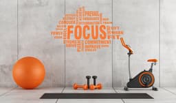 image-Inspirational Fitness Wall Stickers, Motivational Exercise Decals for Gym