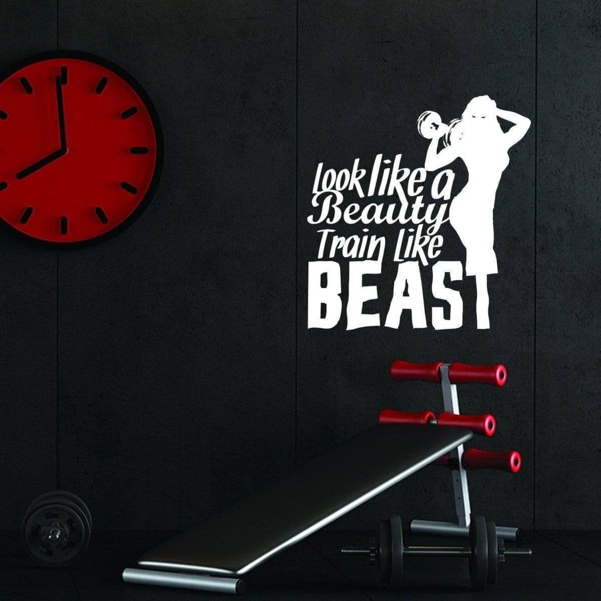 image-Motivational Exercise Wall Sticker: Activate Your Beast Mode Decal