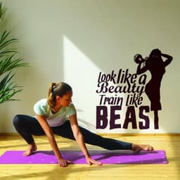 image-Motivational Exercise Wall Sticker: Activate Your Beast Mode Decal