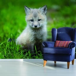 image-Whimsical Fox Wall Art: Adorable Nursery Decal for a Magical Space