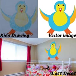 image-Personalized Custom Drawing Vinyl Stickers: Transform Your Space with Unique Art