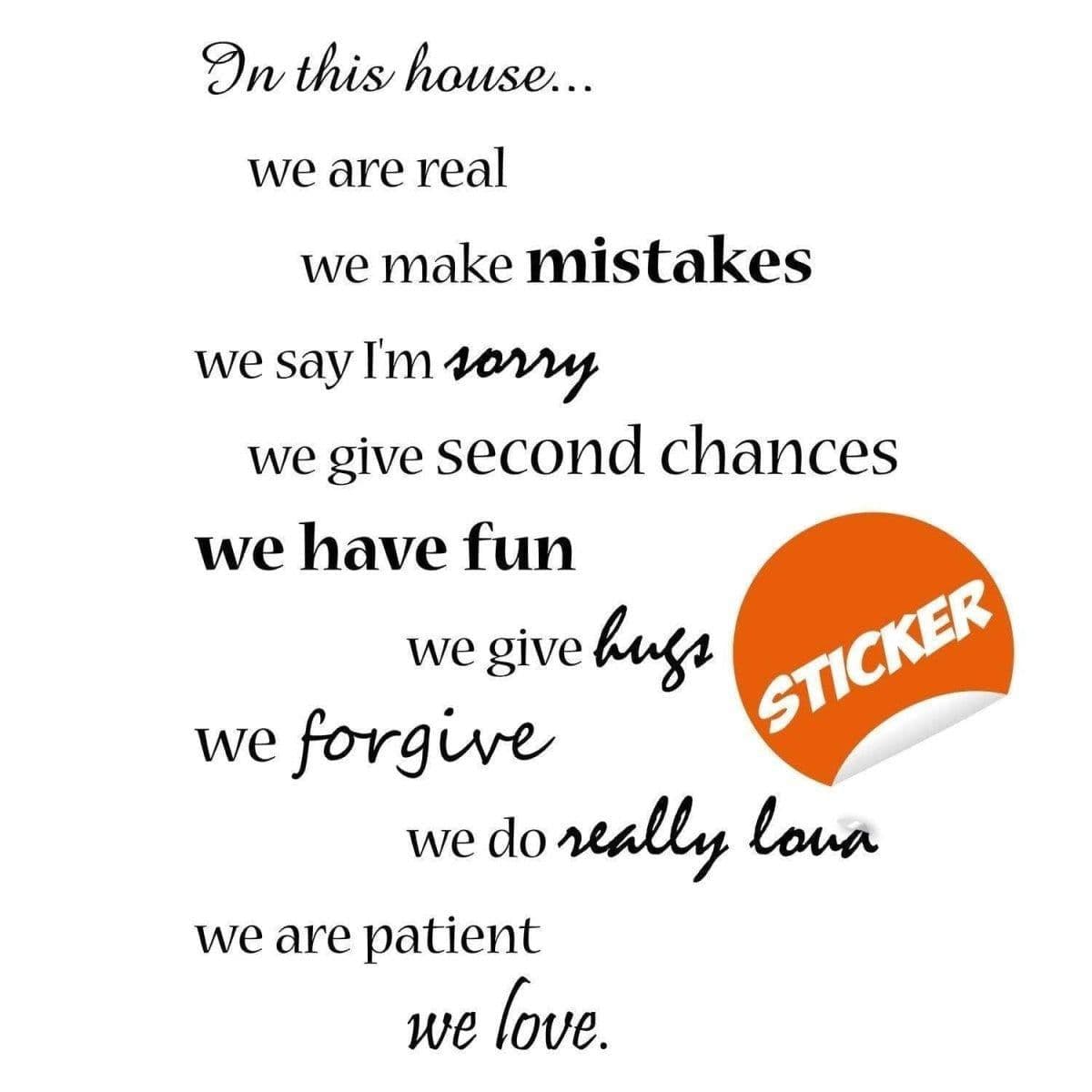image-Inspired Elegant Home Wall Decal - Wall Sticker Decoration