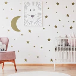 image-Celestial Dreams Wall Sticker Collection, Space Themed Decals, Star Decor Set