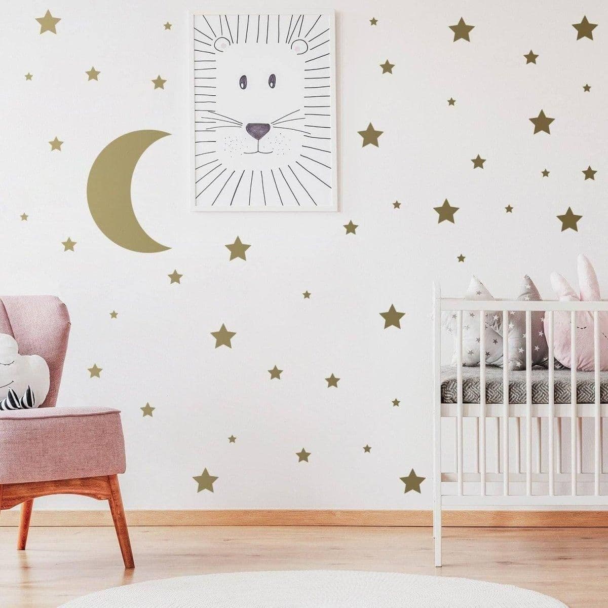 image-Celestial Dreams Wall Sticker Collection, Space Themed Decals, Star Decor Set