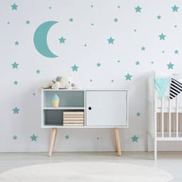 image-Celestial Dreams Wall Sticker Collection, Space Themed Decals, Star Decor Set