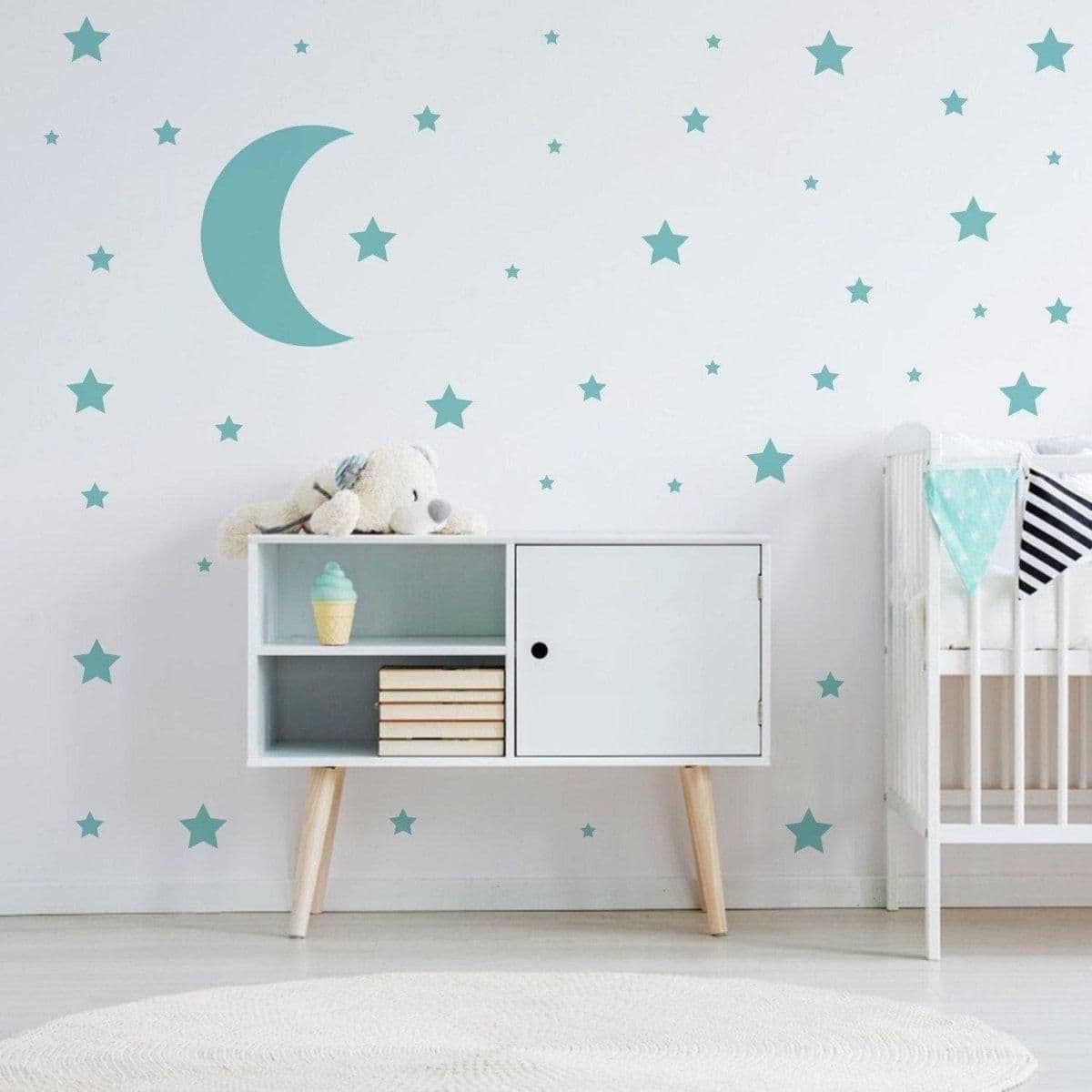 image-Celestial Dreams Wall Sticker Collection, Space Themed Decals, Star Decor Set