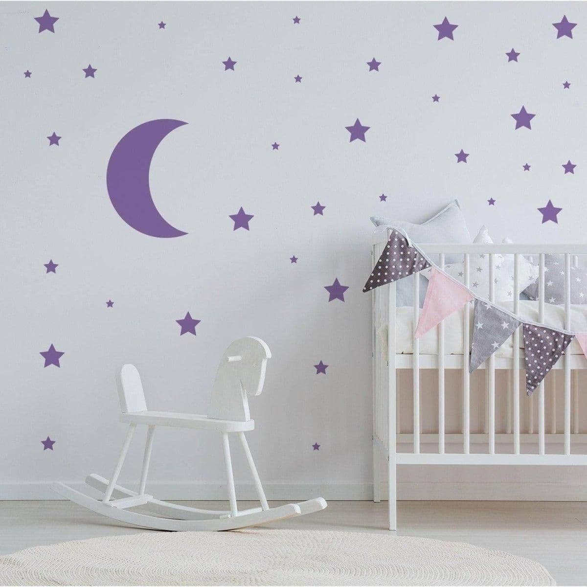 image-Celestial Dreams Wall Sticker Collection, Space Themed Decals, Star Decor Set