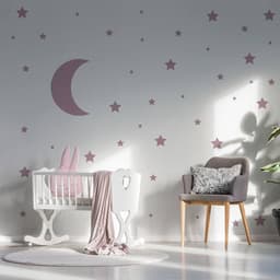 image-Celestial Dreams Wall Sticker Collection, Space Themed Decals, Star Decor Set