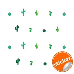 image-Cactus Oasis Vinyl Wall Decals - Transform Your Space with Nature