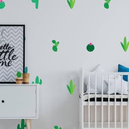 image-Cactus Oasis Vinyl Wall Decals - Transform Your Space with Nature