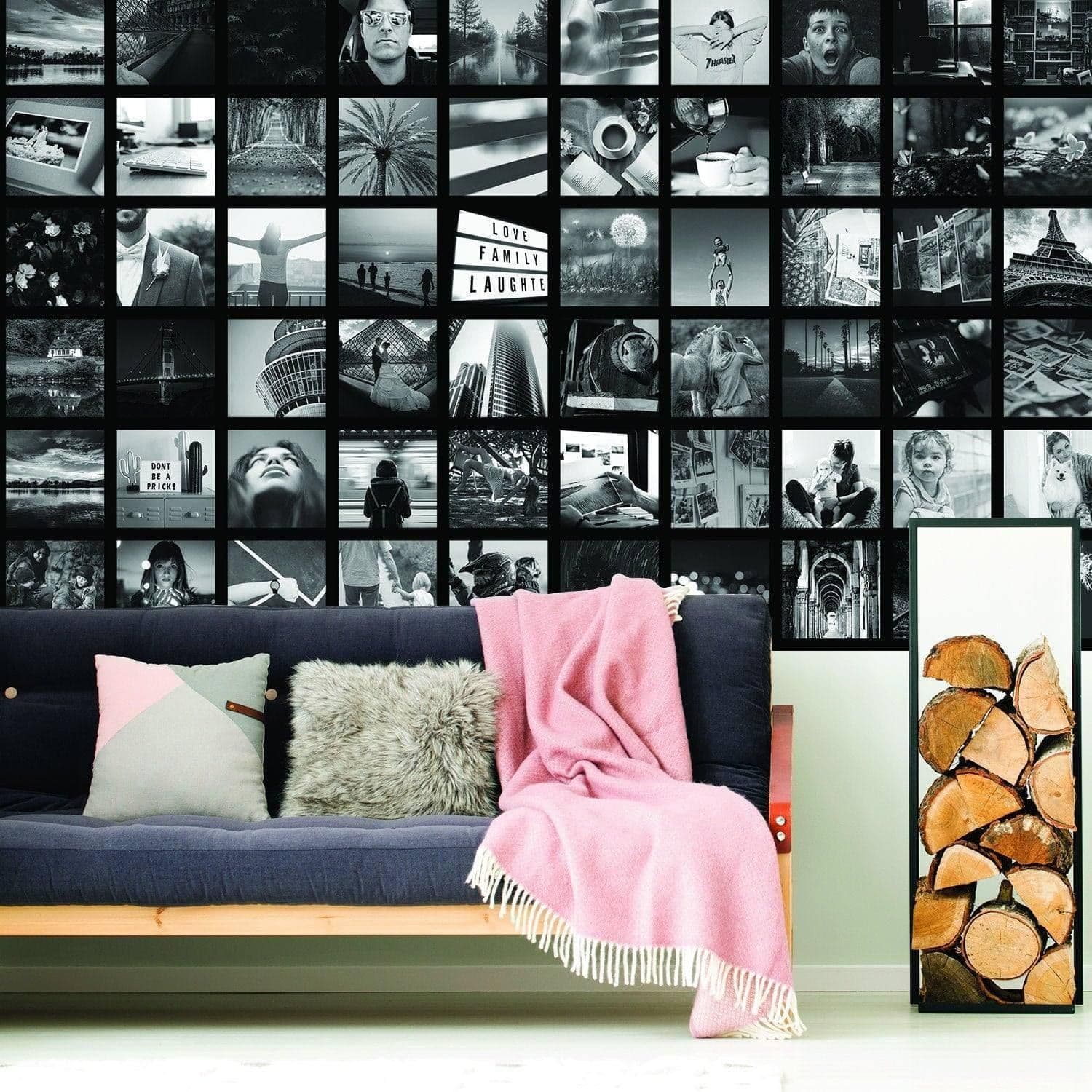 image-Custom Memory Wall Art, Personalized Remembrance Mural, Keepsake Wall Decor