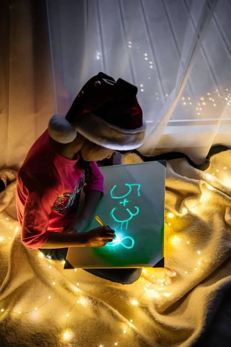 image-Illuminate Art: Mesmerizing Glow, Light Up Sketch Board, Drawing Pad for Artists