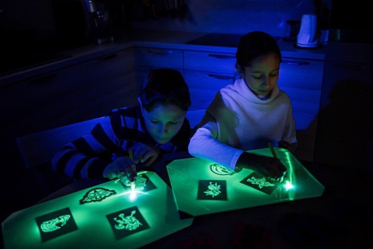 image-Illuminate Art: Mesmerizing Glow, Light Up Sketch Board, Drawing Pad for Artists