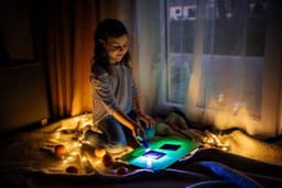 image-Illuminate Art: Mesmerizing Glow, Light Up Sketch Board, Drawing Pad for Artists
