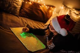 image-Illuminate Art: Mesmerizing Glow, Light Up Sketch Board, Drawing Pad for Artists