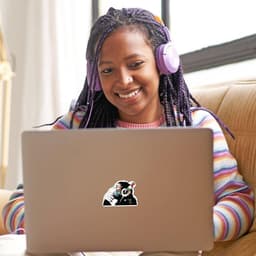 image-Vinyl Laptop Decals - Luminous Monkey Computer Skin Decal Stickers