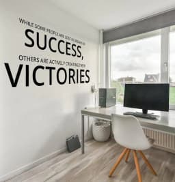 image-Small Business Motivational Wall Decal - Success Inspiration & Dream Achievement Sticker