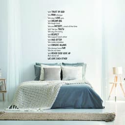 image-Inspirational Family Quote Wall Decal - Love Faith Wall Sticker Decor