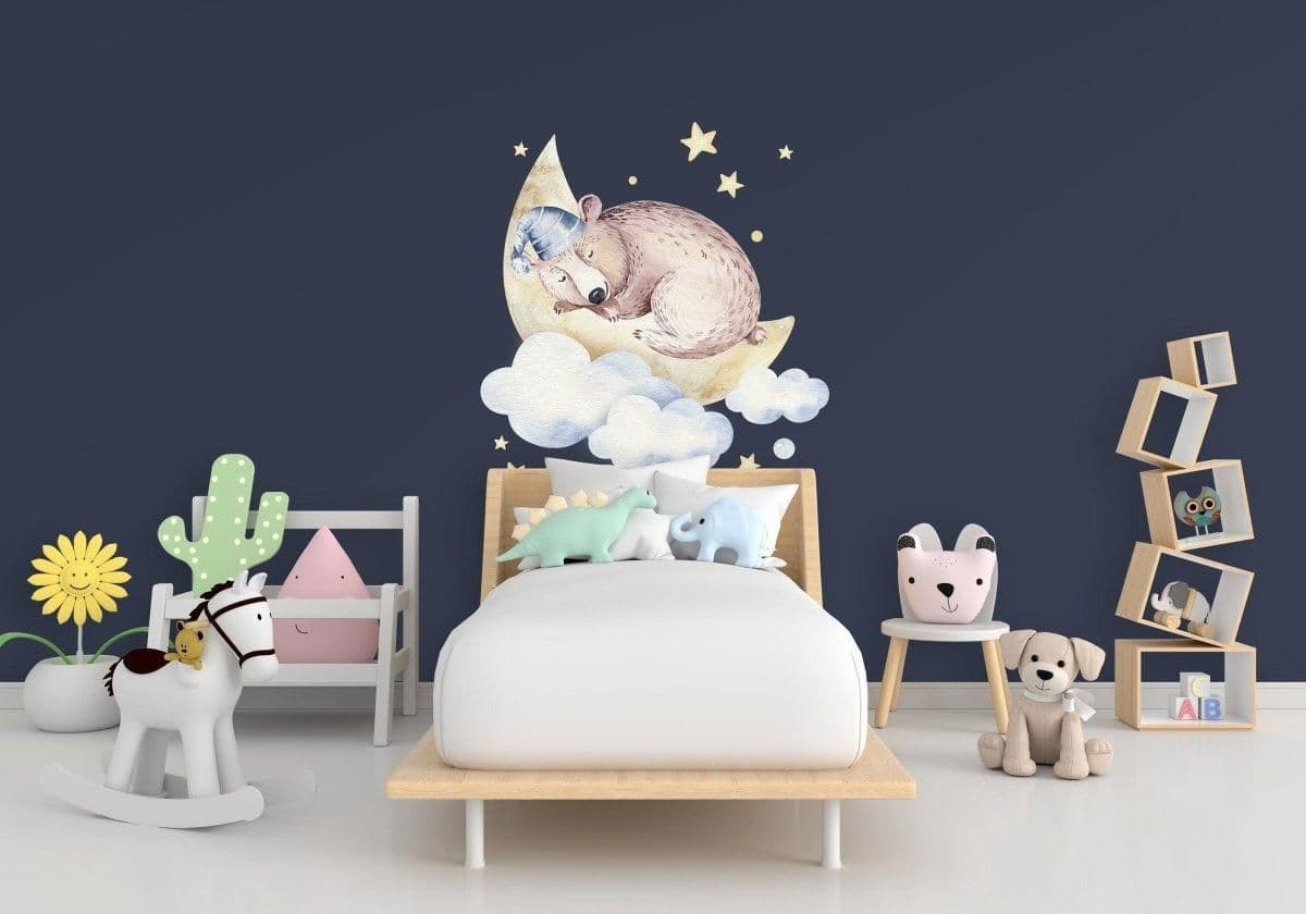 image-Cloud Animal Dream Wall Decal: Wall Sticker, Vinyl Artwork Decoration, Wall Tattoo