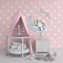 image-Cloud Animal Dream Wall Decal: Wall Sticker, Vinyl Artwork Decoration, Wall Tattoo