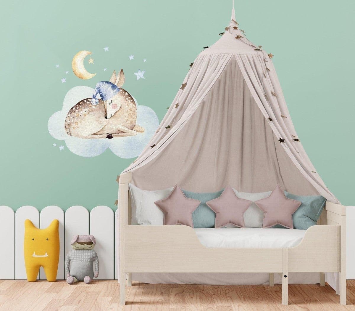 image-Cloud Animal Dream Wall Decal: Wall Sticker, Vinyl Artwork Decoration, Wall Tattoo