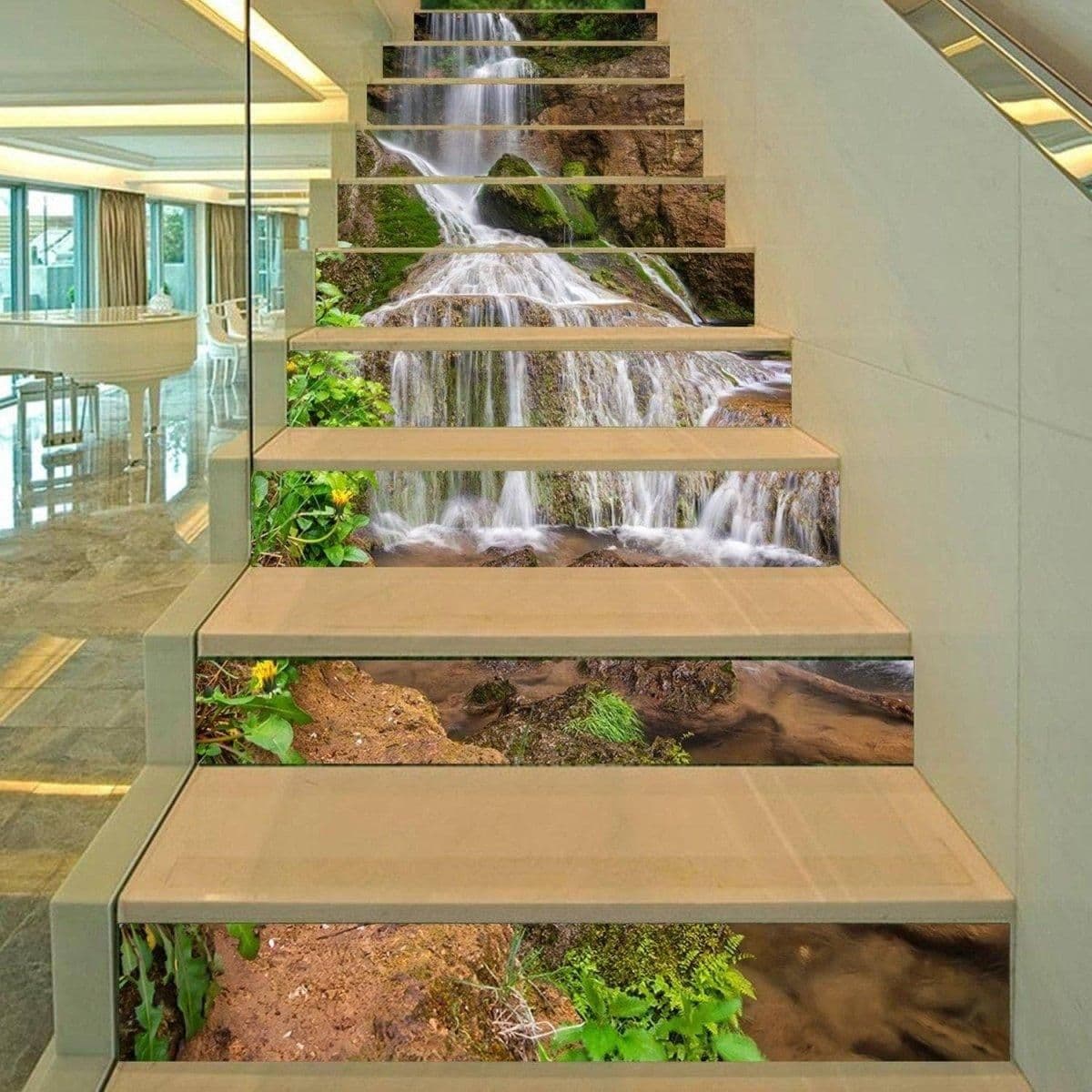 image-Stylish Staircase Wall Decals: & Artistic Stairway Stickers Home Décor