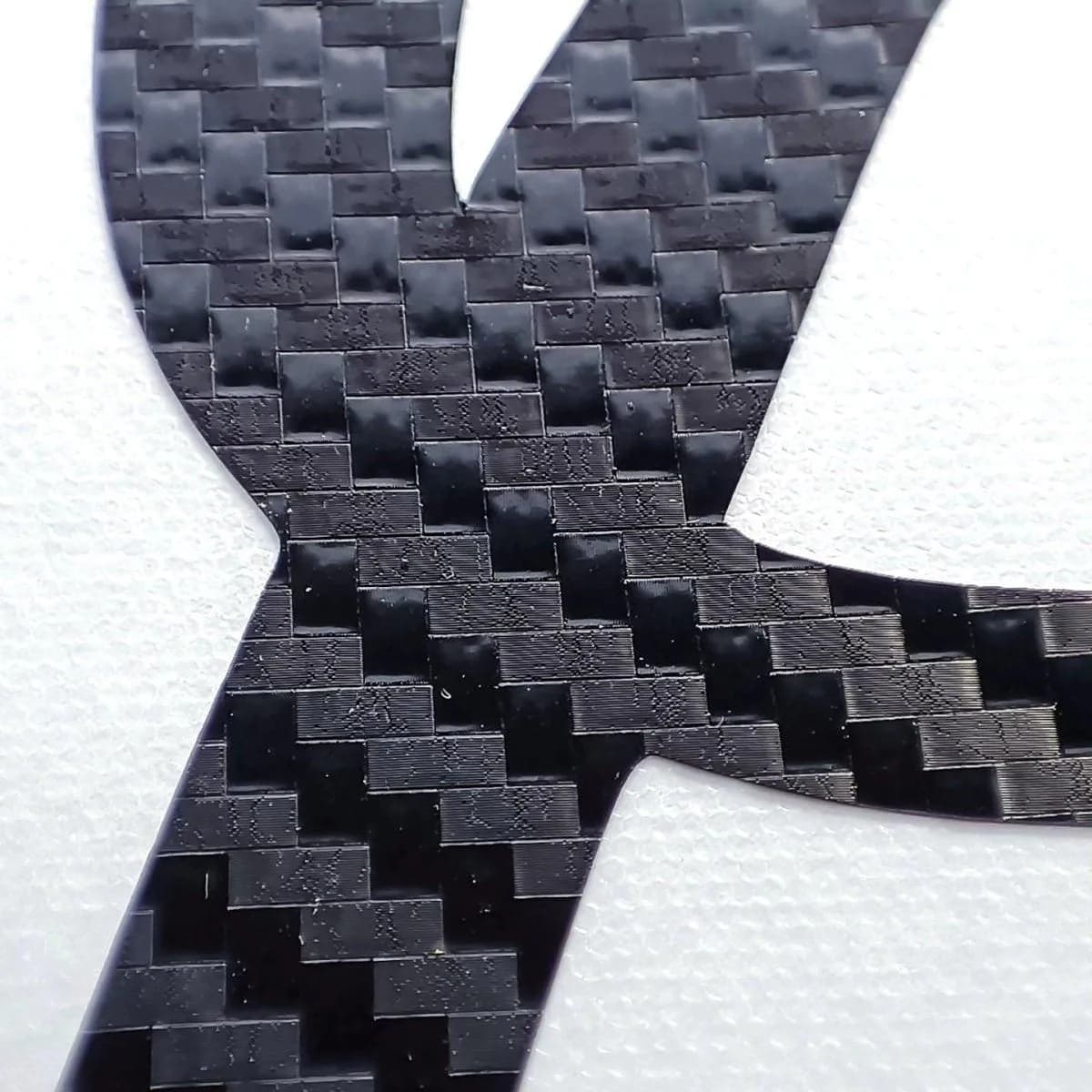 image-Personalized Carbon Fiber Letter Stickers, Custom Monogram Decals