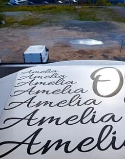 image-Personalized Carbon Fiber Letter Stickers, Custom Monogram Decals